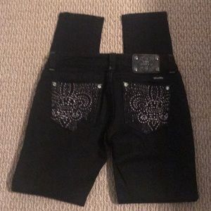Miss Me skinny jeans black size 28